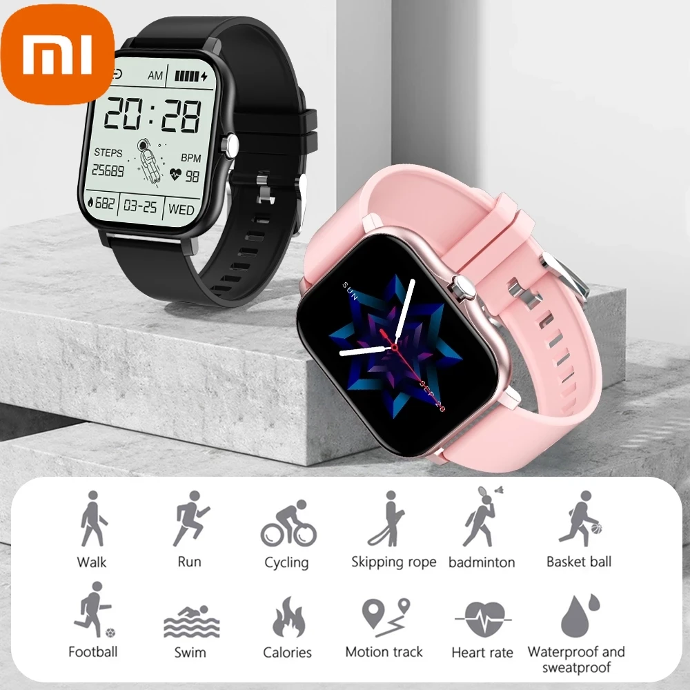 

xiaomi Men's Smart Watch Women Watches Bluetooth Call Message Reminder Music Control Multifunction Waterproof Smartwatch band