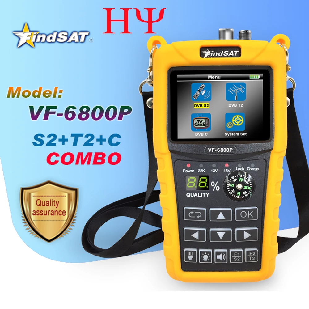 Findsat VF-6800P DVB-S2/C/T2  combo Satellite Meter Satellite Finder  v8 finder Better SATLINK WS-6906 6916 ST-5150  ws-6933