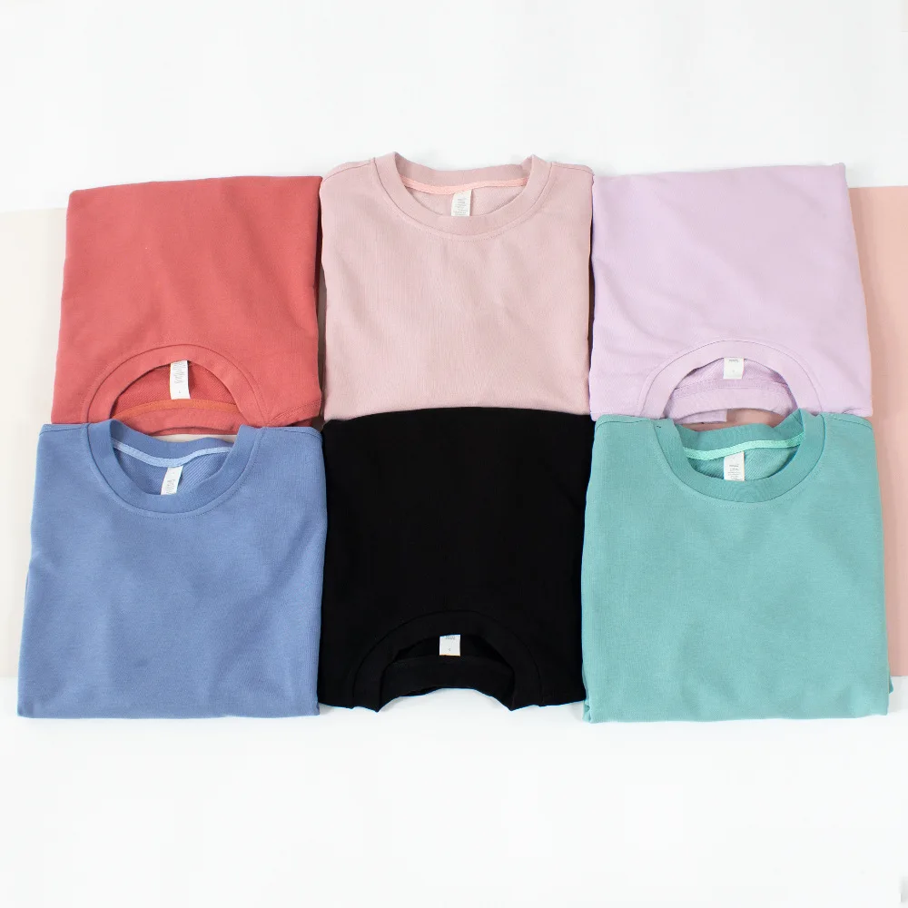 Lulu Women's Long Sleeve T-shirt Yoga Sweater Casual Wear Woman Fitness Top Workout Tops Women Sports Clothing For Gym