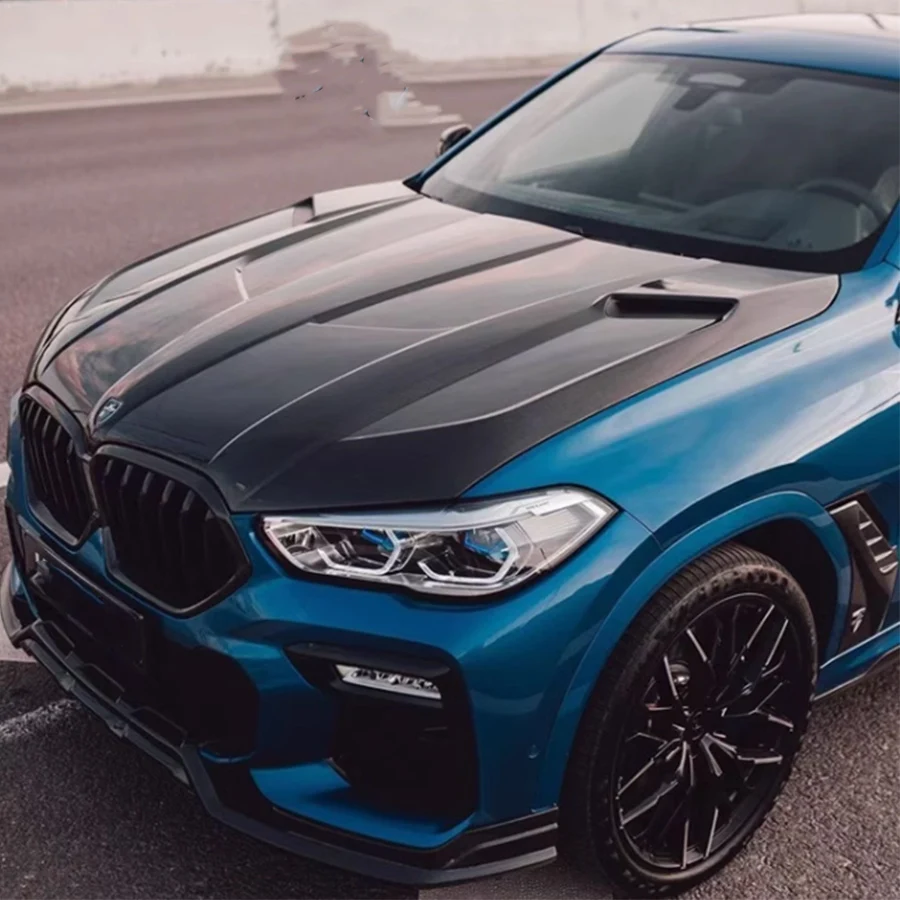 Для BMW X5 G05 X6 G06 X5M F95 X6M F96 крышка капота из углеродного волокна двигателя капот