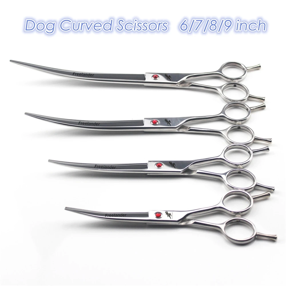 

Scissors Grooming Inch Curved Scissors Shears Animals Haircut Professional Pet 6/7/8/9 Tools Japan Cutting Dog Cat Hair