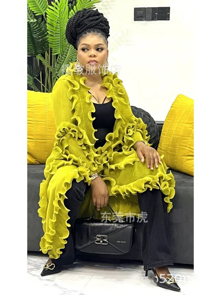 EGRM плиссированное вечернее пальто со складками для выпускного вечера с