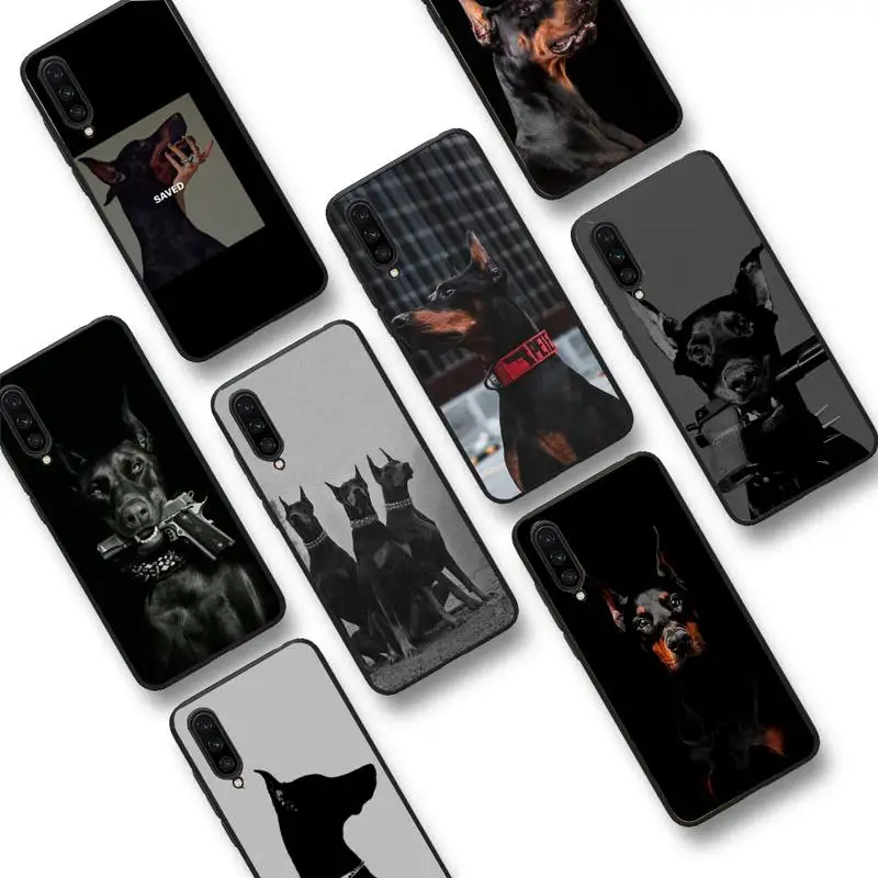 

Animal Dachshund Doberman Dog Phone Case for Samsung S20 lite S21 S10 S9 plus for Redmi Note8 9pro for Huawei Y6 cover