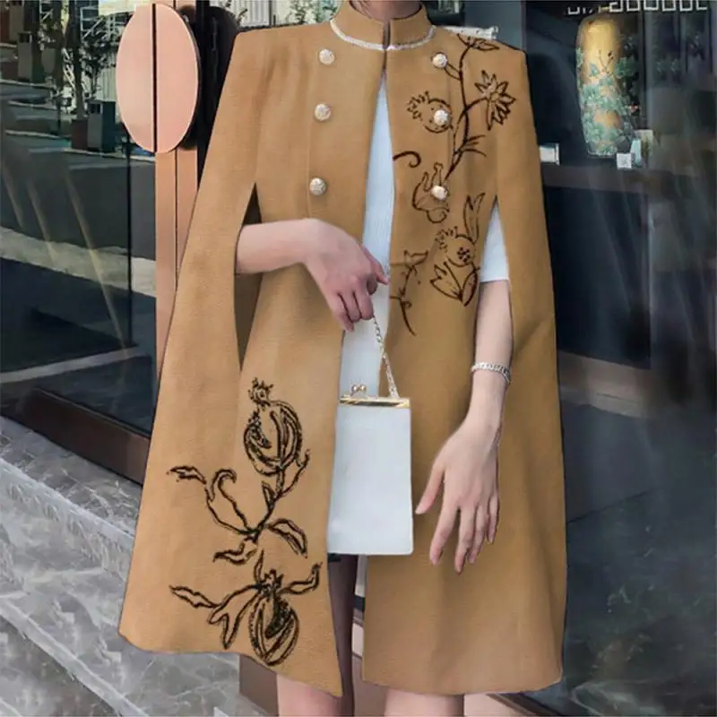 

Куртка VONDA женская зимняя, однотонная накидка без рукавов, верхняя одежда, большие размеры