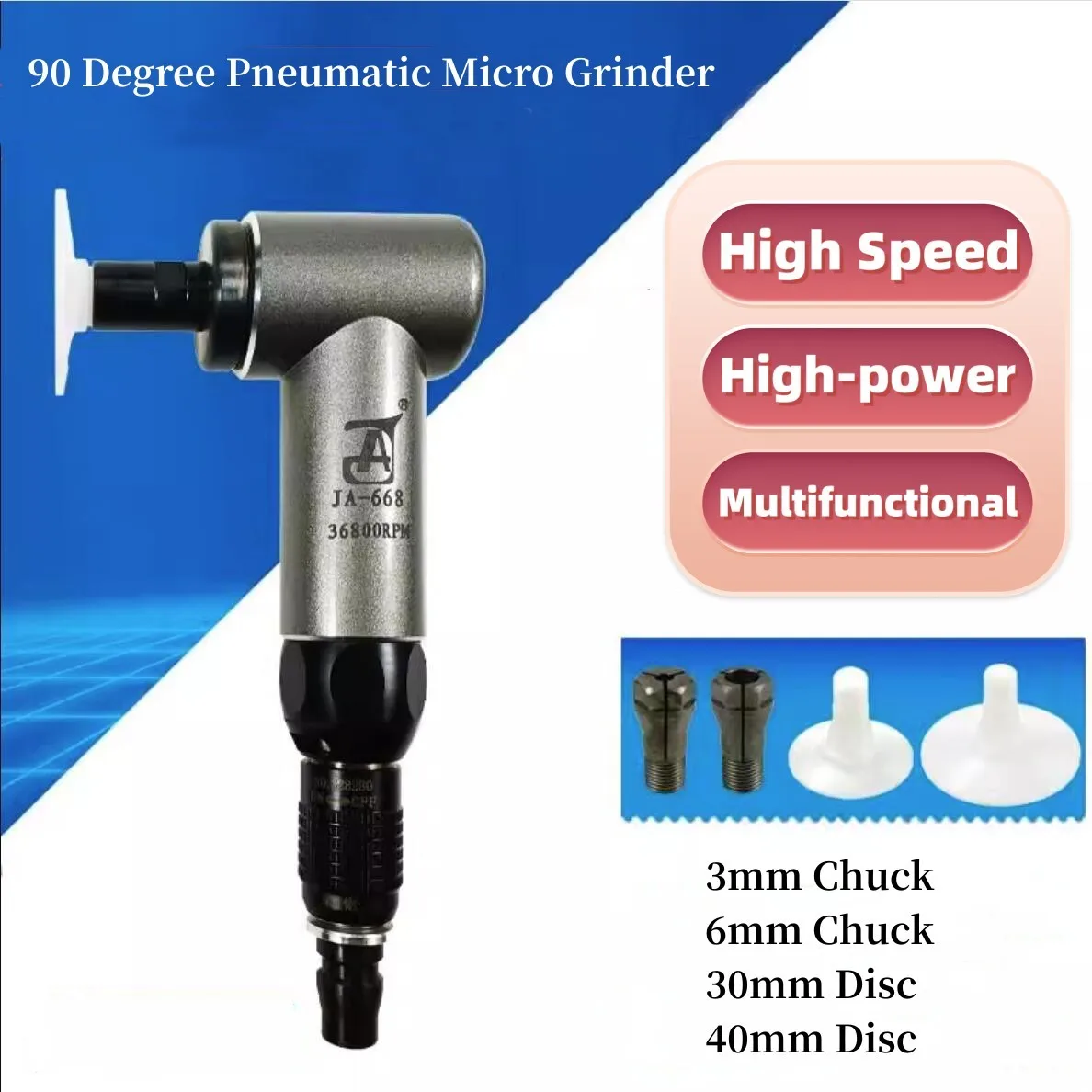 Pneumatic Air Powered Micro Grinder High Torque Angle Pencil Polisher Tool 90 Degree PLY-668 Drop Shipping