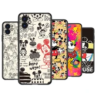 here mickey mouse silicone cover for apple iphone 13 12 mini 11 pro xs max xr x 8 7 6s 6 plus 5s se phone case coque