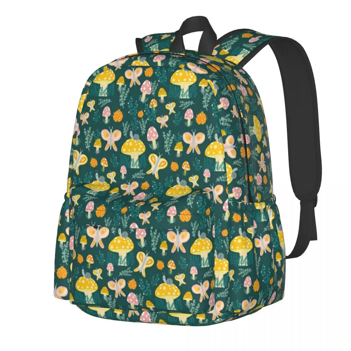 

Magic Mushroom Backpack Cute Butterflies Snails Travel Backpacks Female Design Big School Bags Cute Rucksack