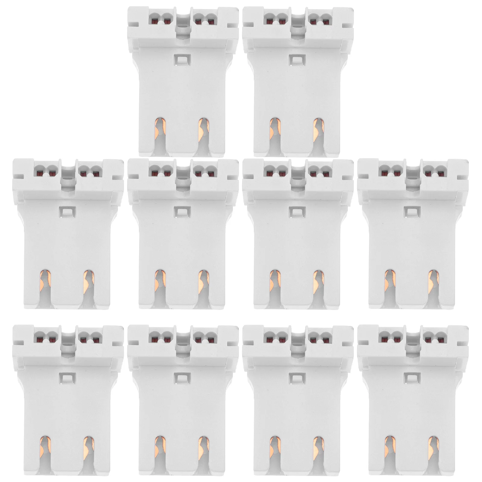 

10 Pcs T12 Light Socket Fluorescent Tubes Home Light Base Light Bulb Outlet Fluorescent Lamp Holder Light Tube T10 Light Socket