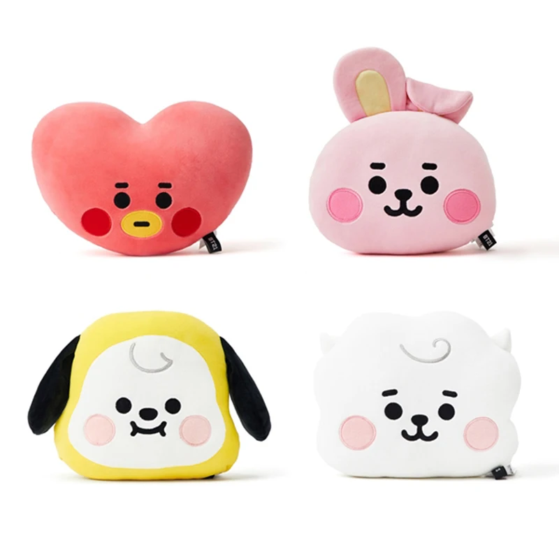 

Kpop плюшевая Автомобильная подушка звезда мультяшное изображение мягкая игрушка Kawaii Изысканная Подушка овечка коала Лошадь Кролик Собака Н...