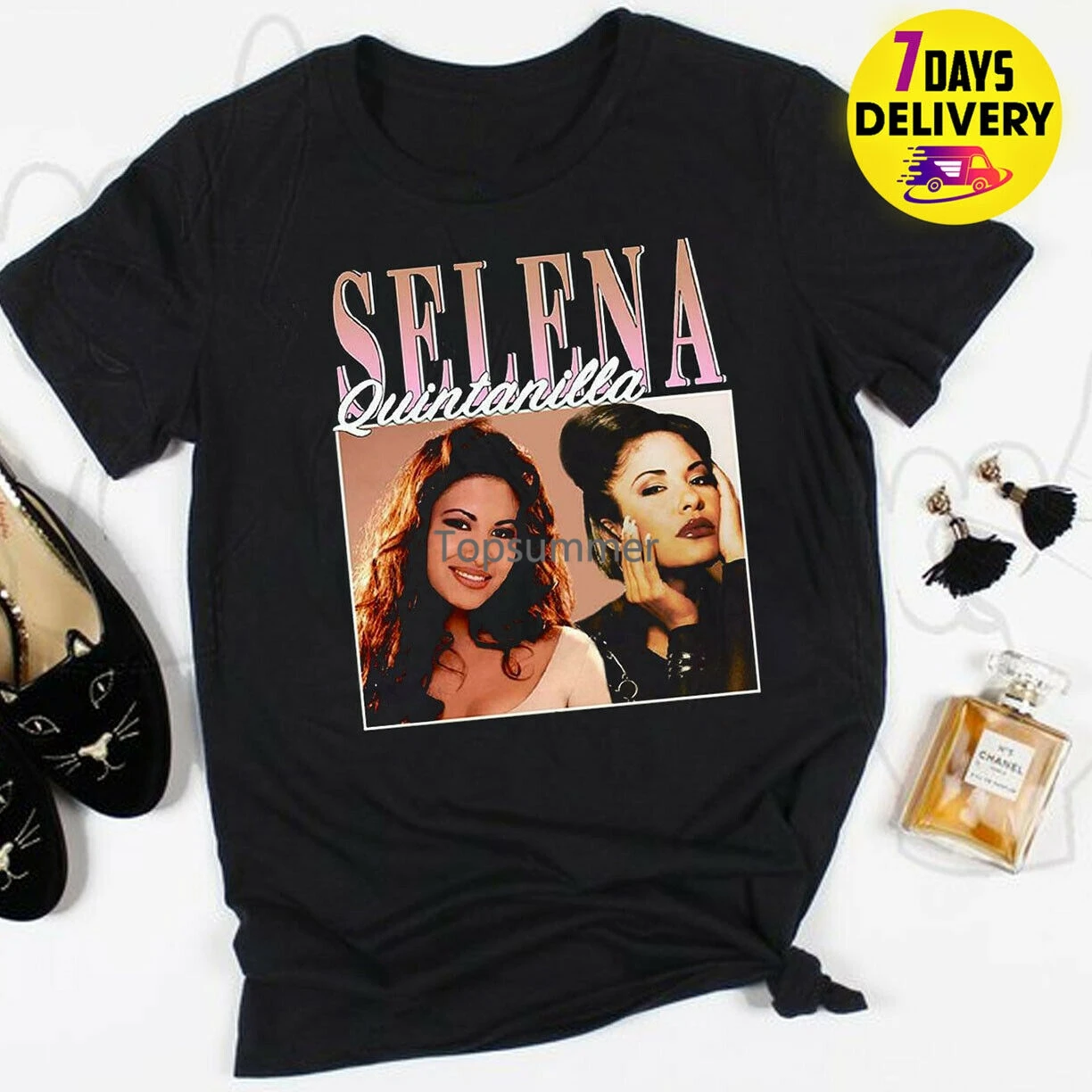 

Selena Quintanilla Vintage 90S T Shirt Black Size S 3Xl