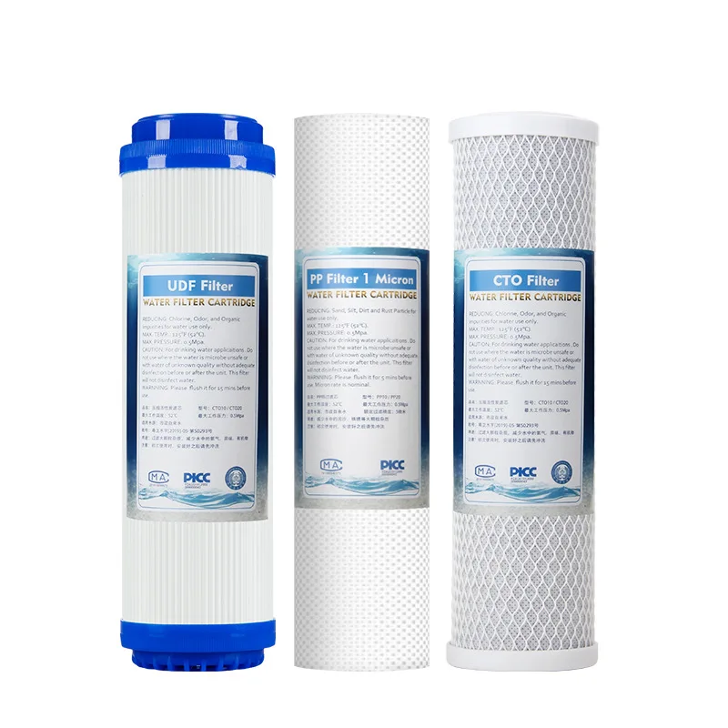 

Water Purifier Filter 10 Inch PP Cotton Melt-blown Granular Activated Carbon Coconut Shell Compressed Sintering