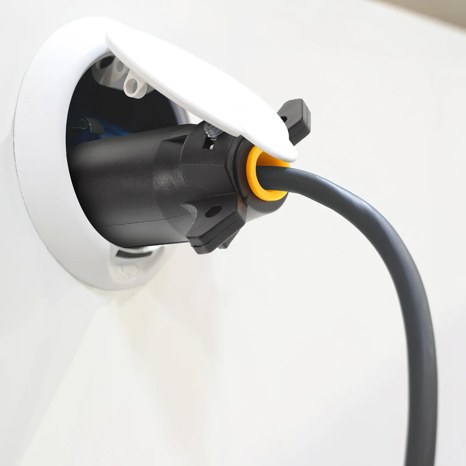 7 Pin RV Trailer Light Connector Adapter Plug Wiring with US Black connector plug