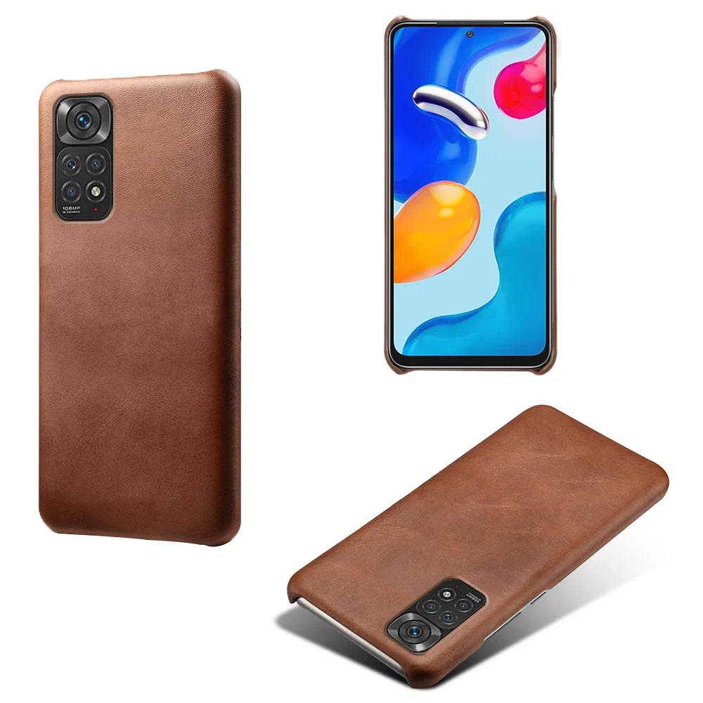 

For Xiaomi Redmi Note 11 Pro 5G Slim Coque For Redmi Note 11E Pro 11Pro Case Redmi Note 11 Pro Luxury Vegan PU Leather Cover