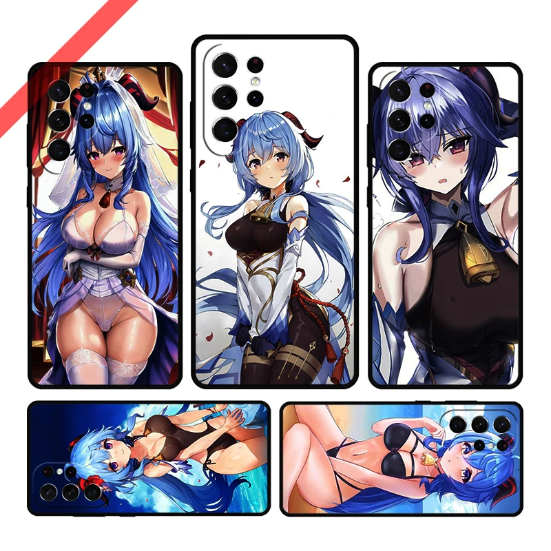 Привлекательный ударопрочный чехол Ganyu Genshin для телефона Samsung Galaxy S20 FE S21 S10 S23 Plus S24