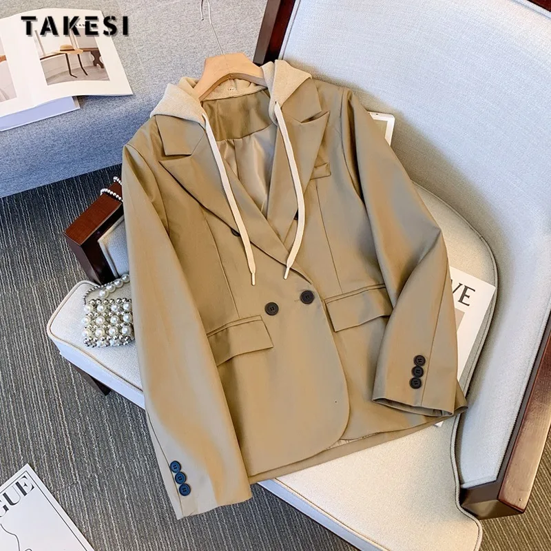 Женский винтажный офисный костюм в стиле пэчворк свободные блейзеры с