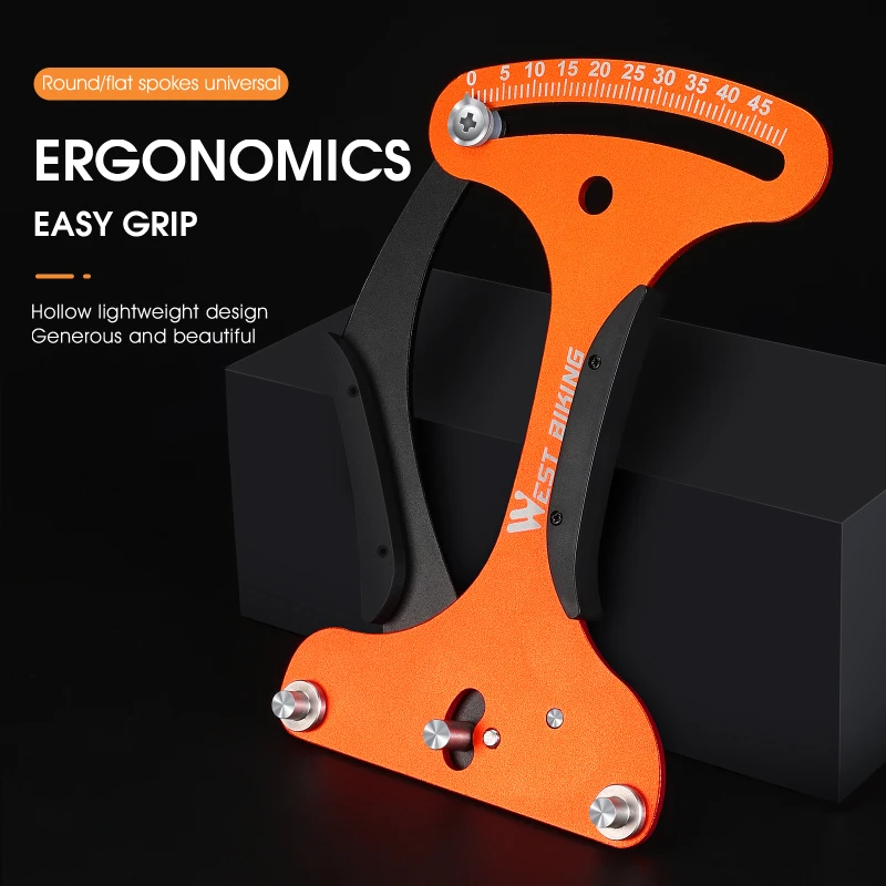 WEST BIKING Bicycle Spoke Tension Meter For MTB Road Bike Wheel Builders Tool Mountain Cycling Adjustment Indicator |
