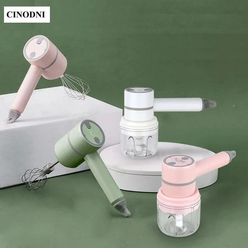 

For Xiaomi Youin Multi-Function Wireless Household Hand Mixer USB Charge Food Processor Blender Mini Whisk Ware Baking Supplies