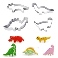 polymer clay cutter stainless steel dinosaur cutting mold pottery diy ceramic craft fondant cookie cake decorating supplies tool