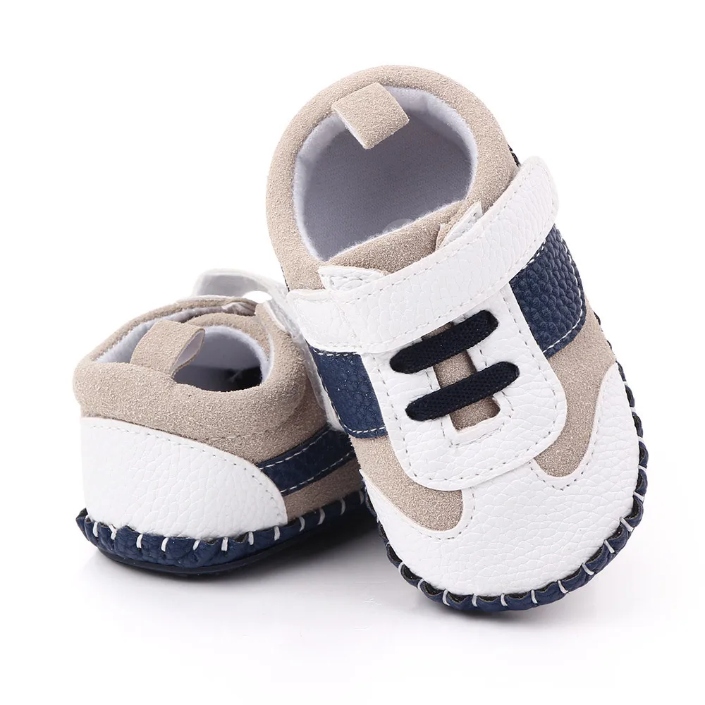 

Newborn Baby Girl Boy Soft Rubber Sole Shoe PU Leather Sneaker for Newborn Toddler Anti Slip Trainers Prewalker Infant Shoes