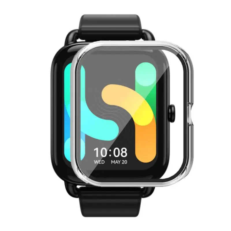 Интегрированный корпус из закаленного стекла защищенный прочный для часов Haylou Rs4