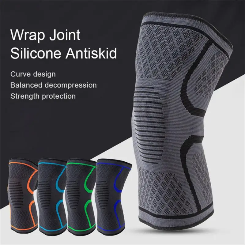 

1PC Sports Kneepad Men Pressurized Elastic Knee Pads Support Fitness Gear Basketball Volleyball Brace Protector