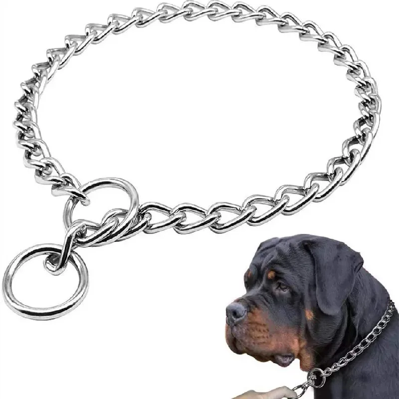 

4 Size Stainless Steel Ship Chain Collar For Dog Adjustable Pet Accessories Dog Collar For Small Medium Large Dog Pitpull Collar