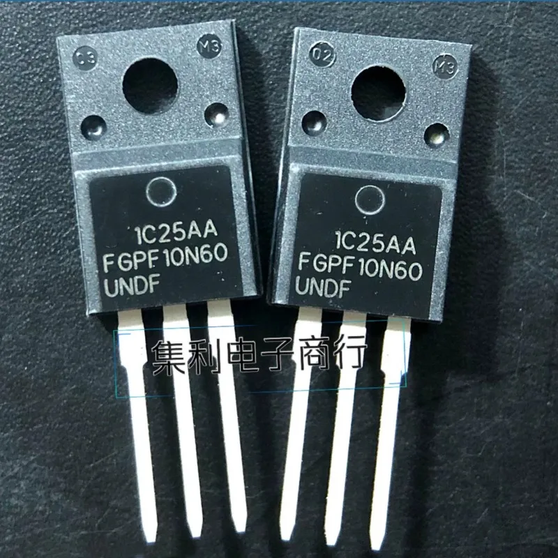 3 шт./лот FGPF10N60UNDF FGPF10N60 TO-220 10A 600V IGBT MOSFET в наличии