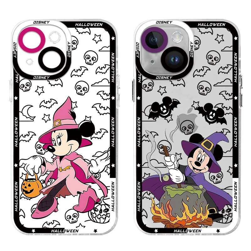 Disneys Halloweens Minnies Mickeys Phone Case For OPPO Reno 12F 12 7 11 11F 10 2F 8 8T 8Z 7Z 6Z 6 5 Pro Plus 4G 5G Clear Soft