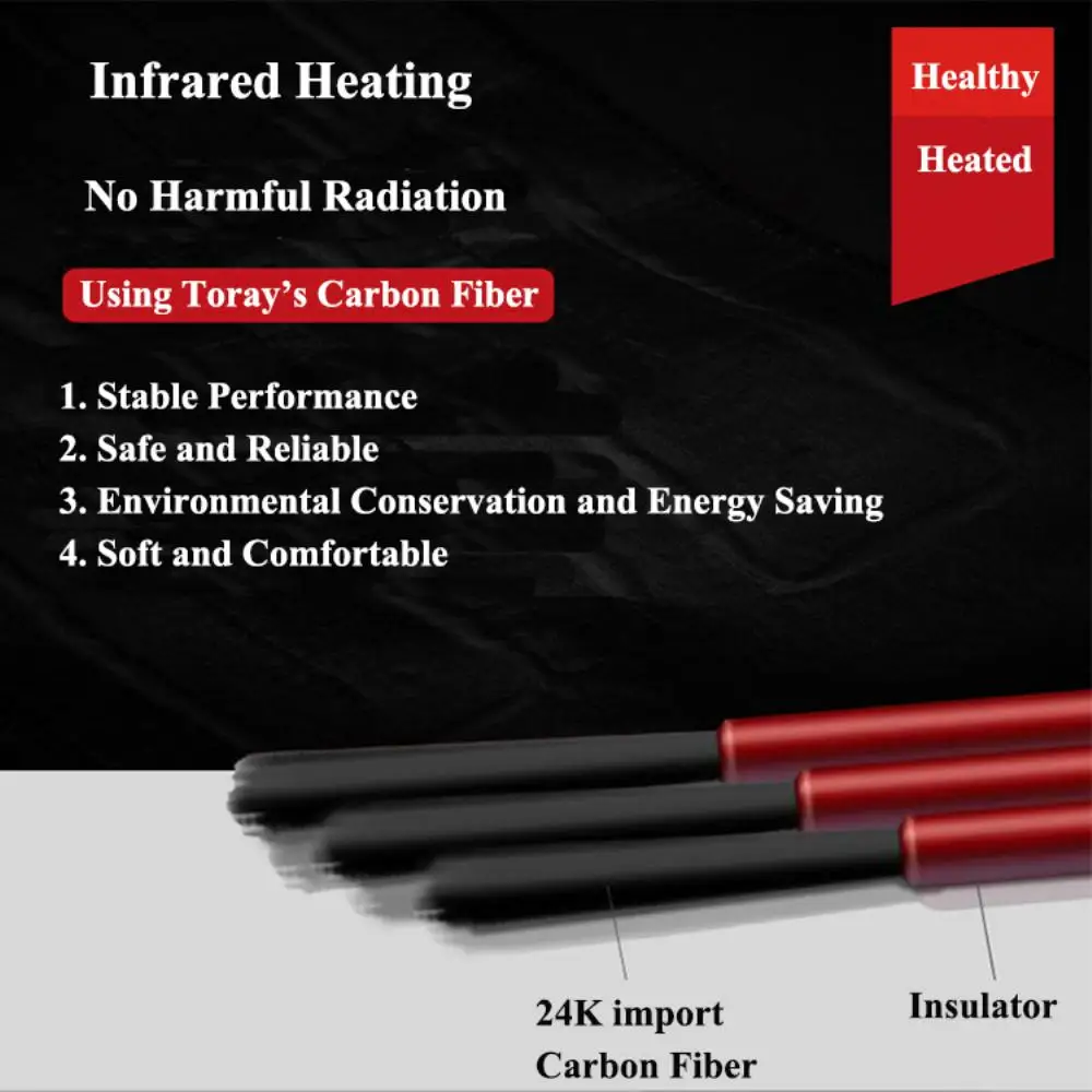 

Outdoor Electric Heating Vest USB Infrared Smart Heating Cotton Vest Thermal Clothing Hunting Vest Winter Heating Unisex