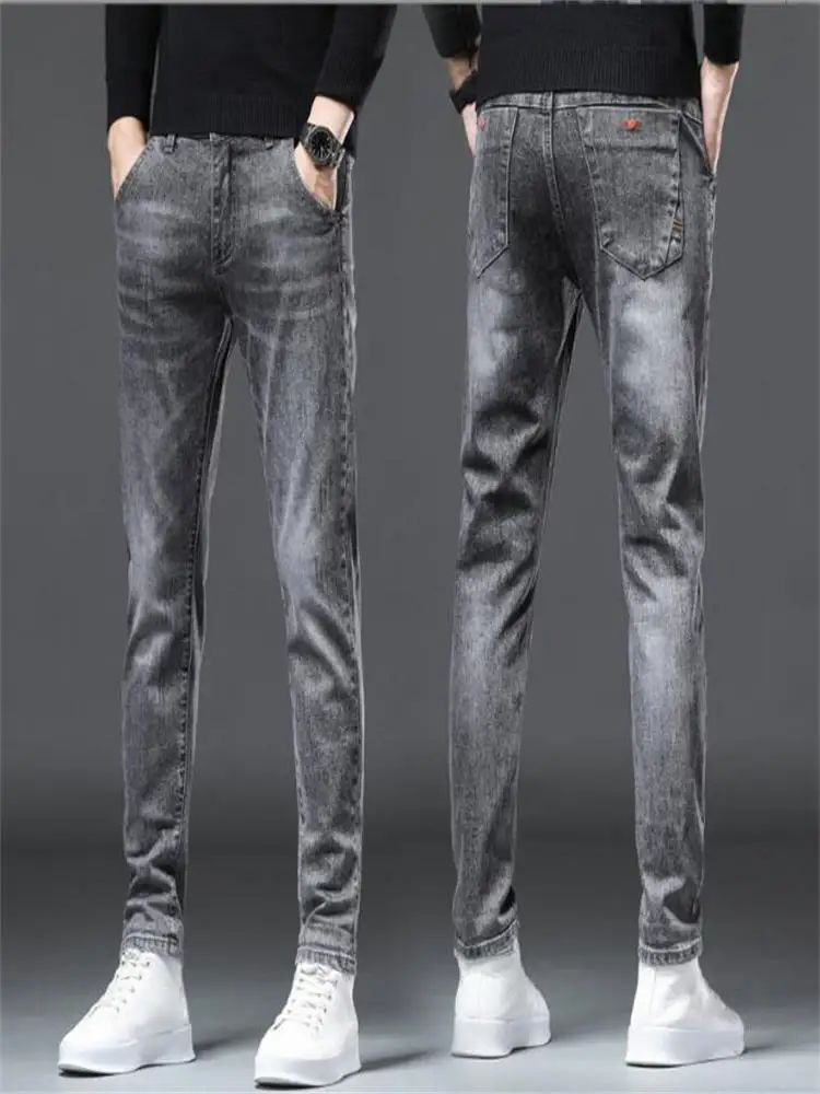 

Мужские хлопковые джинсы с вышивкой, размеры 27-38