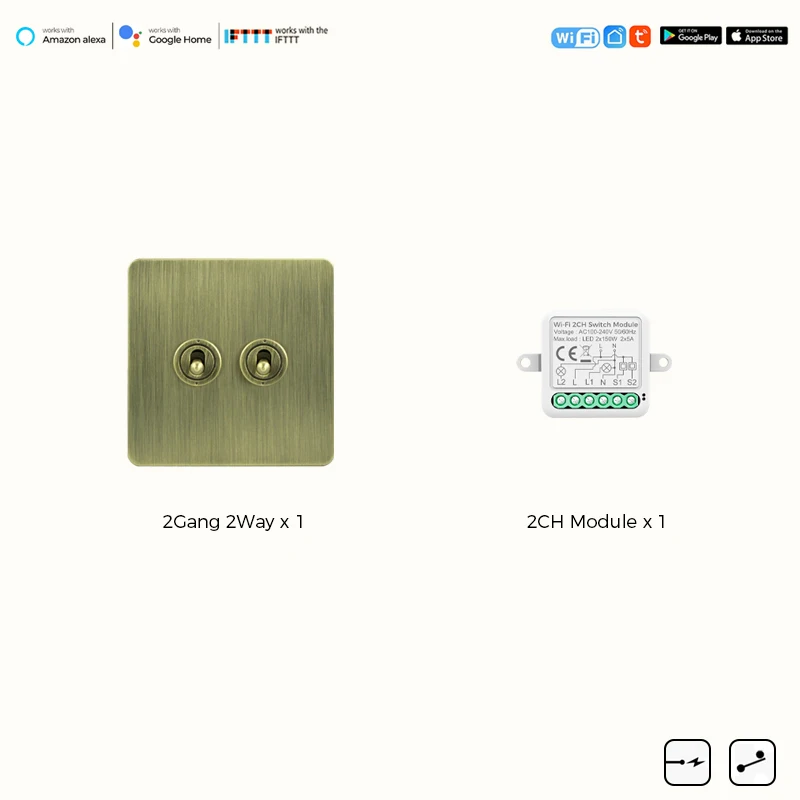 

Умный переключатель Avoir, Wi-Fi, матовый бронзовый тумблер, аксессуар Tuya zigbee, ретро рычажный переключатель, настенные выключатели света для дома,умный дом,умный выключатель,беспроводной выключатель,выключатель zi