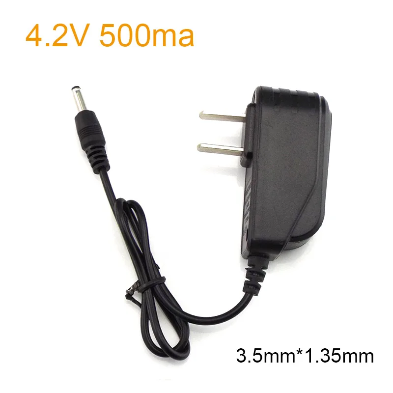 

3.5mmx1.35mm 4.2V 500ma AC to DC 100V-240V Charger Adapter Power Supply Converter for CCTV Camera LED Lamp Strip US Plug C4