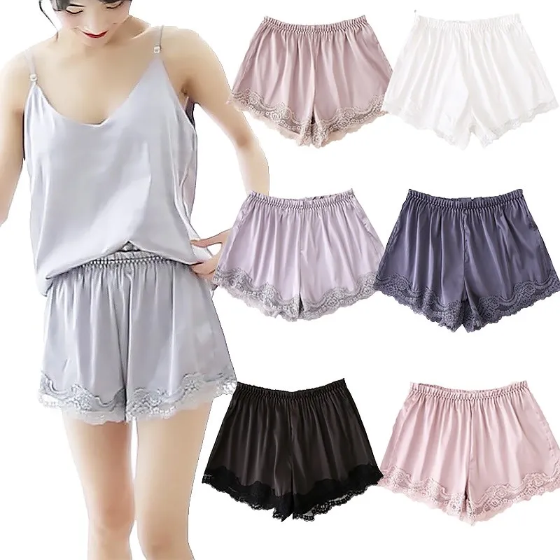 

Women's Summer Safety Pants Thin Lace Loose Leggings Shorts Can Be Worn Outside Anti-glare Leggings Skirt Loose Shorts