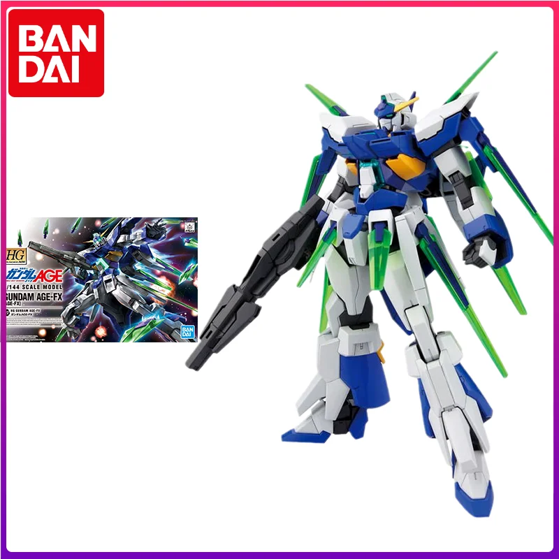 

Bandai Gundam Model Kit Assemble Figure HG AGE Gundam AGE-FX Ultimate Form AGE-27 Anime Characters Collectible Children's Toys