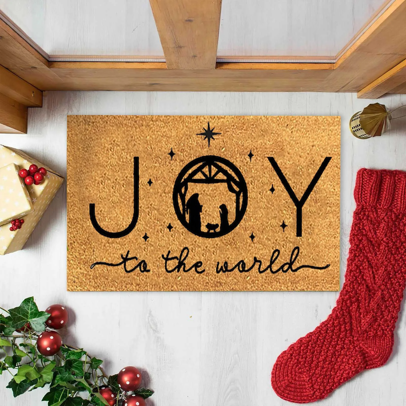 

Моющееся одеяло, веселые рождественские коврики для дверей, Нескользящие грязные дверные коврики для входной двери, уличное покрывало