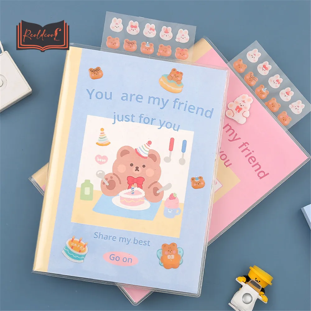 

Korean Notebook Planner Agenda Journal Daily Weekly Notepad Color Pages Diary Kawaii Stationery School Office Accessories