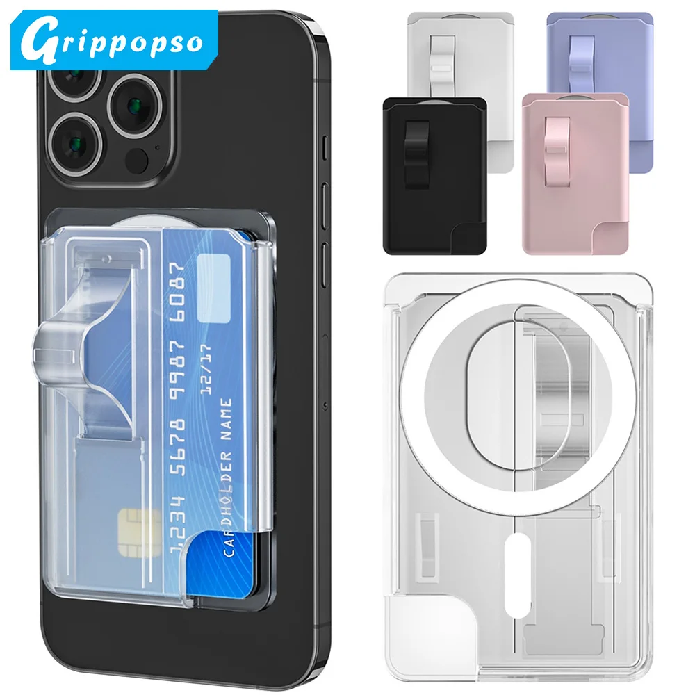 ł magnetyczny portfel do iPhoneɺ 15 14 13 z uchwytem na kartę telefon 99% ze stojakiem torba akcesoria