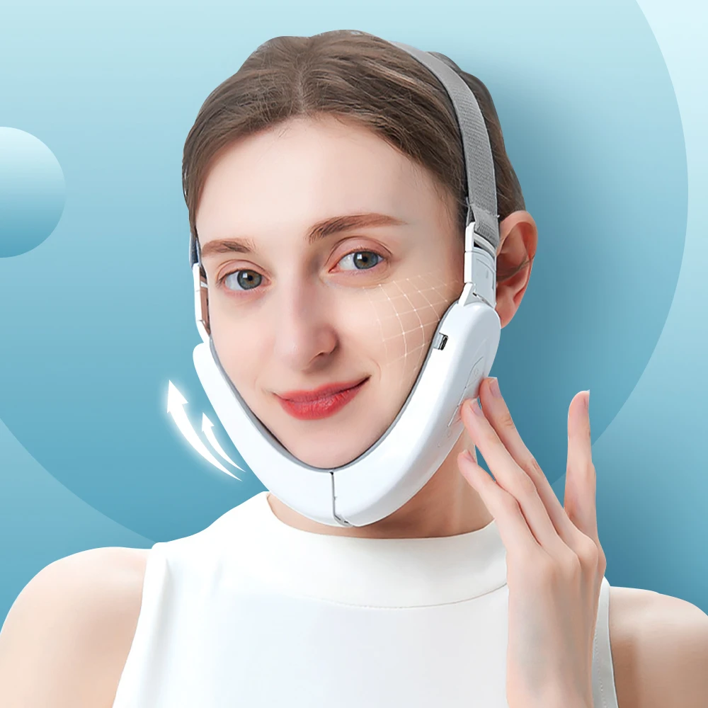 

Foldable Smart V-face Instrument Micro-current Face Shaper Face Lifting and Firming Slimming Artifact Facial Massager Thin Chin