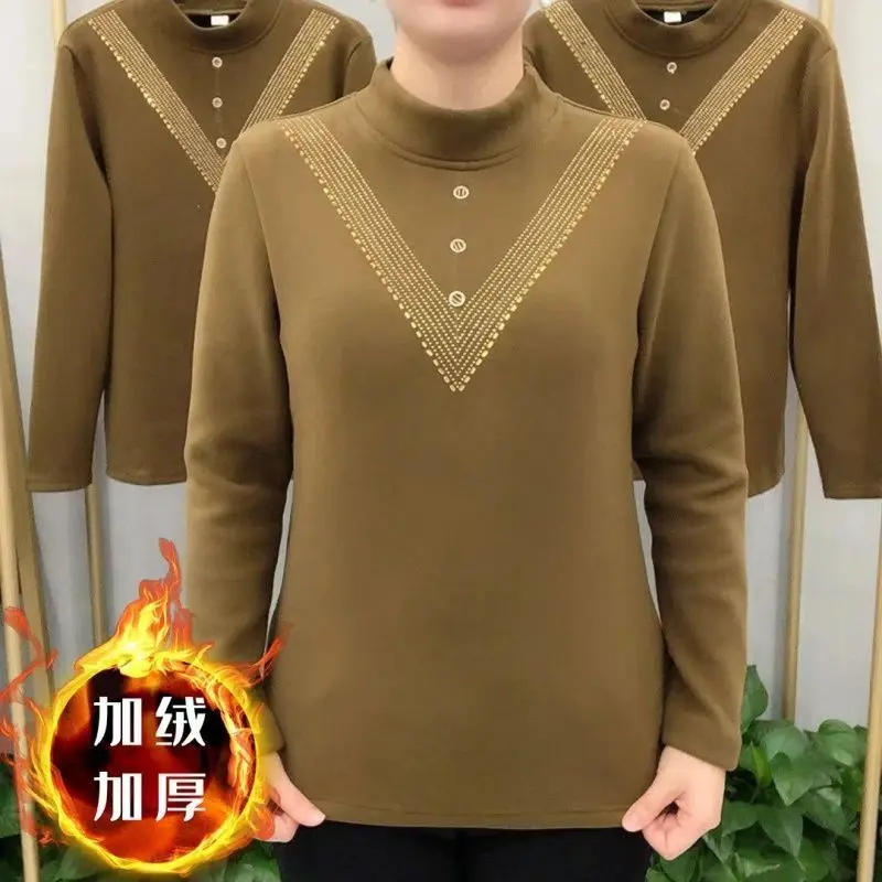 Бархатная нижняя рубашка Женская осенне-зимняя Двусторонняя немецкая бархатная