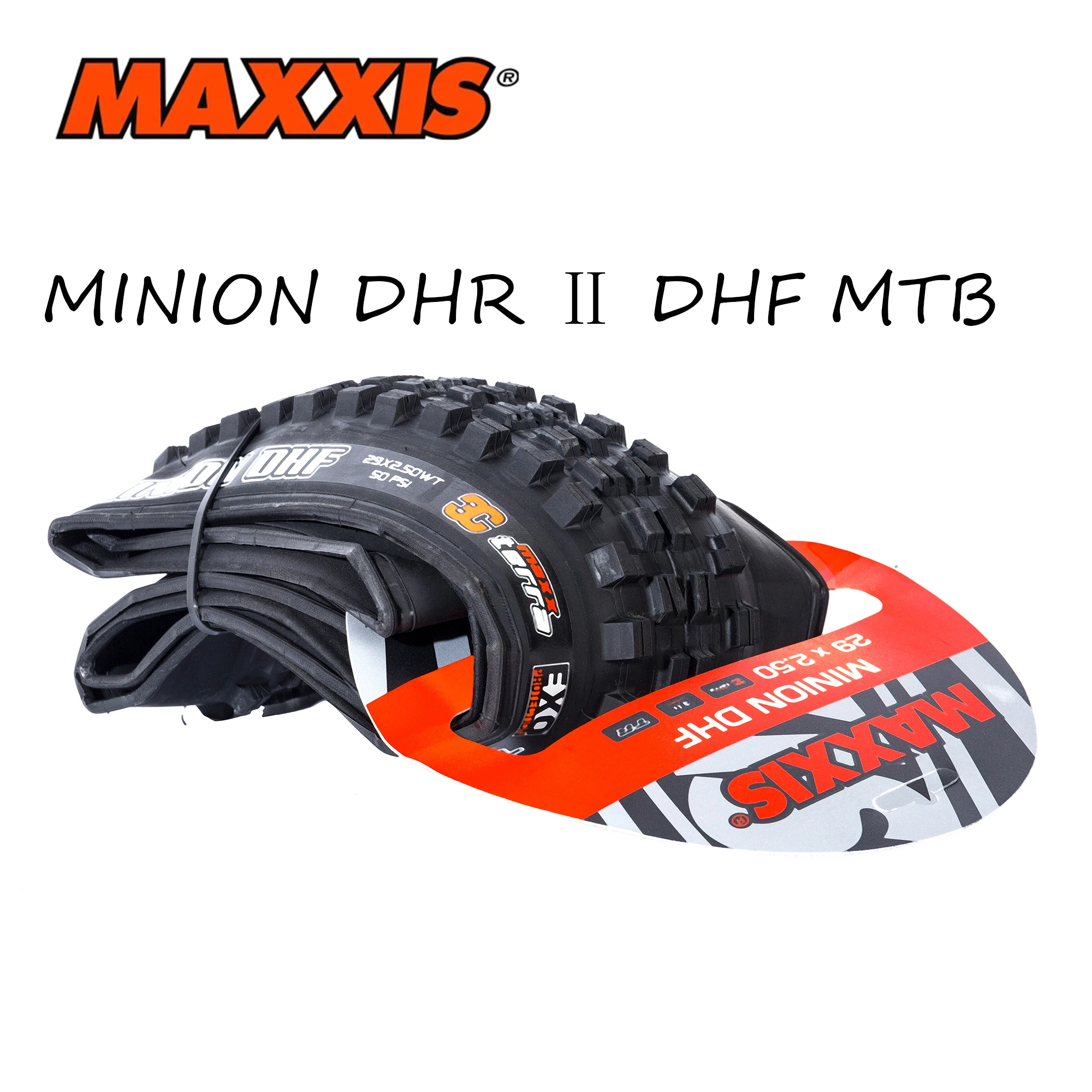 Maxxis MINION DHR Ⅱ DHF Bicycle Tyre Dual Compound Tubeles