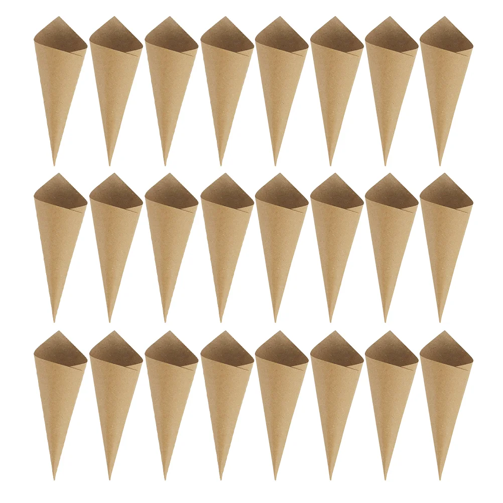 

120pcs Wedding Confetti Petal Kraft Paper Flower Cones Confetti Cones Favor Gifts