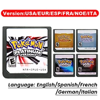 

Pokemon DS Games Cartridge Video Game Console Card HeartGold SoulSilver Platinum Pearl Diamond Multilingual for NDS/3DS/2DS