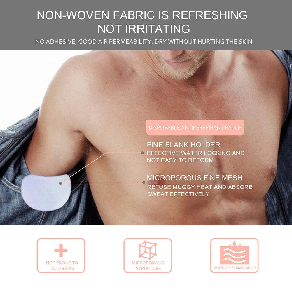 

Disposable Sweat Absorbent Pad Underarm Armpit Sweat Patches Unisex Body Care