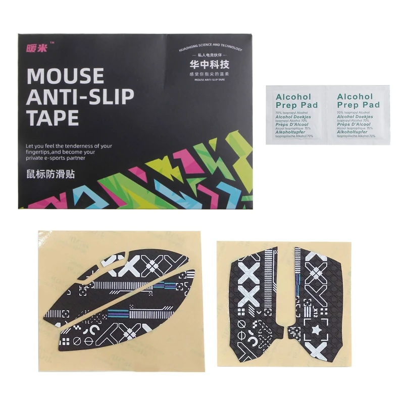 

DIY Mouse Skin Mouse Skates Side Stickers HZ-B-XX Sweat Resistant Anti-slip Grip Tape for razerViper V2 Pro Mice Games