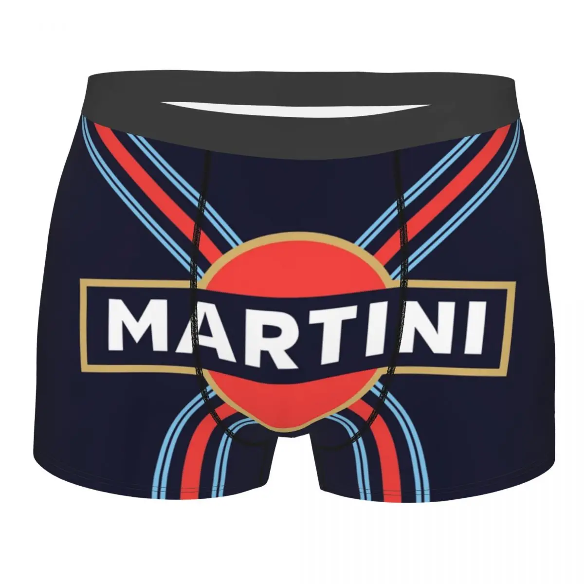 

Трусы-боксеры Martini Racing мужские классические, модные эластичные шорты в винтажном ретро стиле, нижнее белье