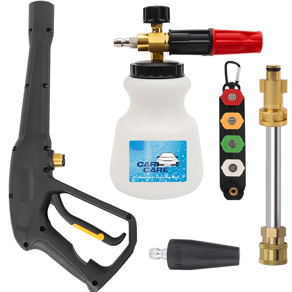 Пенная пушка для мойки высокого давления насадка снежной пены и удлинитель с