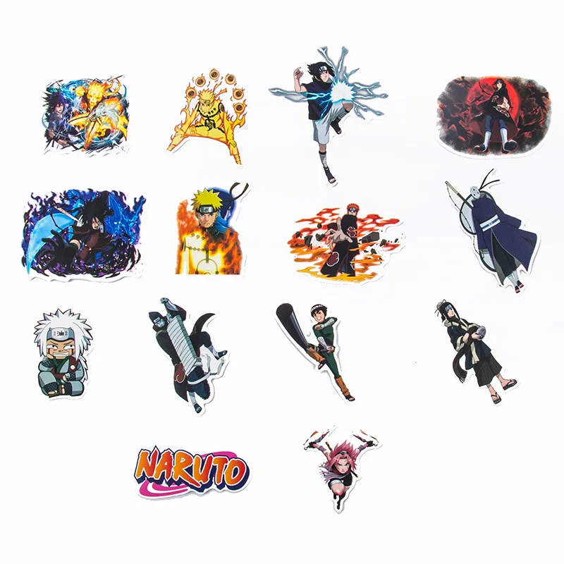 

10/50pcs NARUTO Mix Cartoon Stickers Sasuke Naruto Graffiti Decals Laptop Luggage Guitar Skateboard Waterproof Sticker Kids Toys