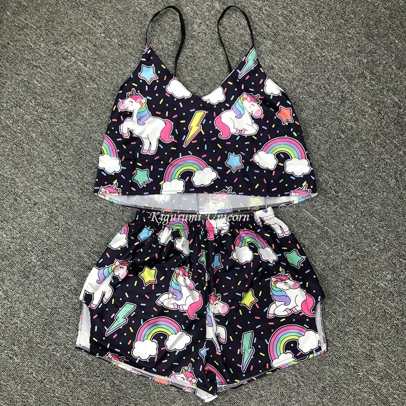 

Пижама женская атласная с открытой спиной, пикантный черный кружевной пижамный комплект с брюками, свободная Пижама на бретелях-спагетти, и...