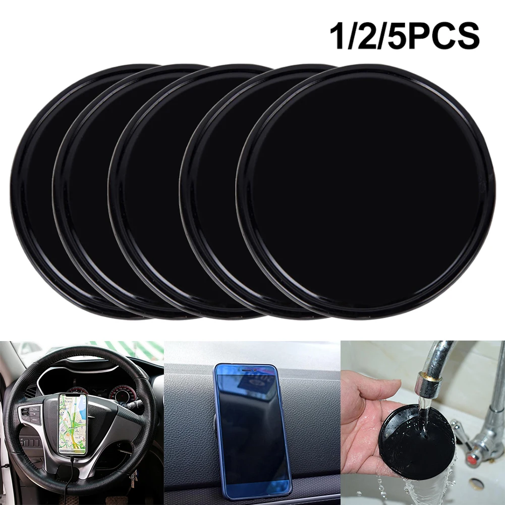 

1PC Universal Car Dashboard Non Slip Round Gel Sticky Pad Phone Holder Mat Anti-skid Silicone Mat Car Mat Car Interior Accessore