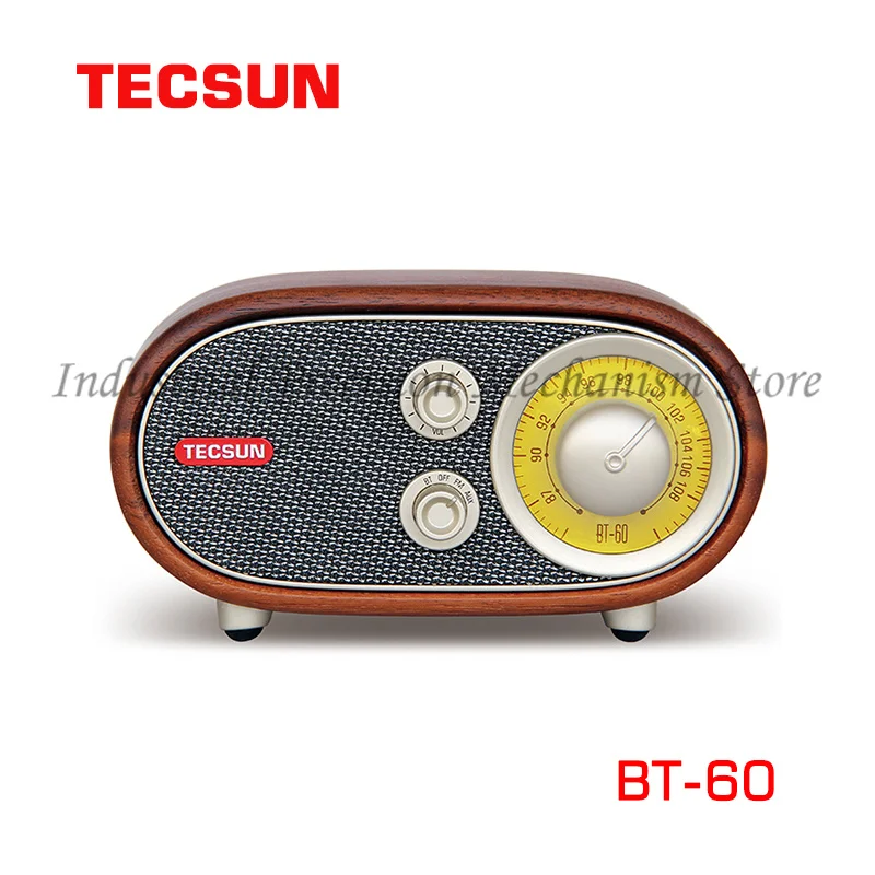 

Tecsun BT-60 FM радио, bluetooth плеер динамик, грецкий орех Ретро портативное радио, частота приема: 87 ~ 108 МГц